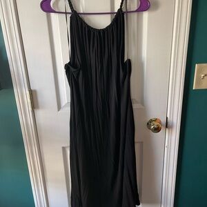 Time and Tru Black Midi Dress